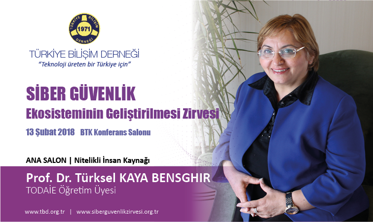 Siber G-venlik Zirvesi-Prof. Dr. T-rksel KAYA BENSGHIR_Banner