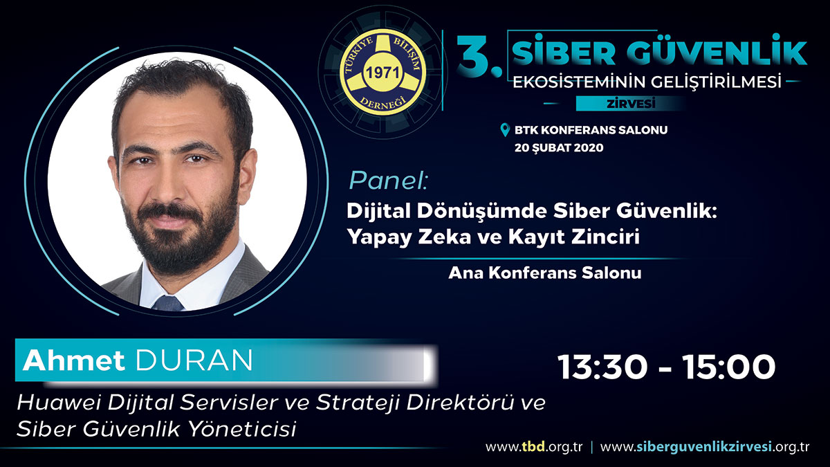Ahmet DURAN - 3. Siber Güvenlik Zirvesi