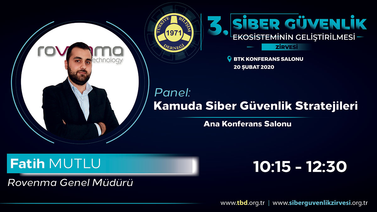 Fatih MUTLU - 3. Siber Güvenlik Zirvesi