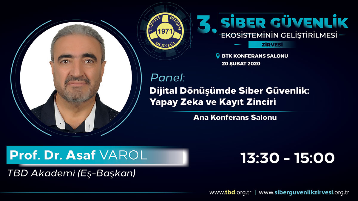 Prof. Dr. Asaf VAROL - 3. Siber Güvenlik Zirvesi