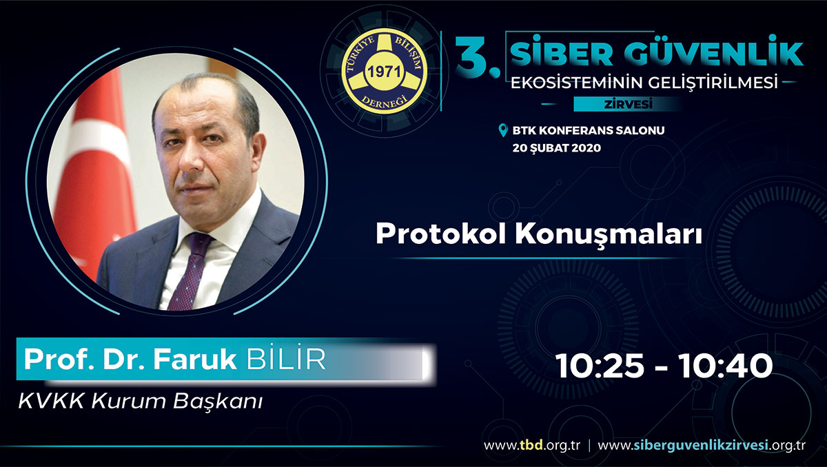 Prof. Dr. Faruk BİLİR - 3. Siber Güvenlik Zirvesi